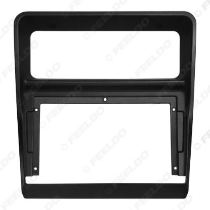 Picture of Car Audio 9" Big Screen Head Unit Dash Fascia Panel Frame Kit Adapter For Mitsubishi Pajero 1991-1999 Radio Dash Frame