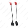 Picture of 2pcs Car 2Pin Stereo Speaker Wire Harness Adaptors For Nissan Series Speaker Replacement Connection Wiring Plug Cables