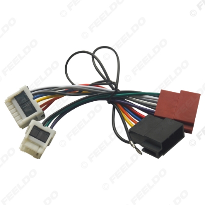Picture of Auto Stereo Conversion Plug Wire Adapter For Nissan Paladin 2-Head ISO Radio Wiring Harness Original Head Units Cable