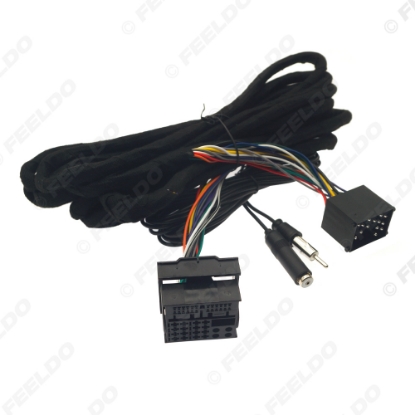 Picture of Car 16pin Power Cord Wiring Harness Adapter For BMW E46(1998-2007)/E39(1995-2004)/X5(E53,1999-2006) Installation Head Unit