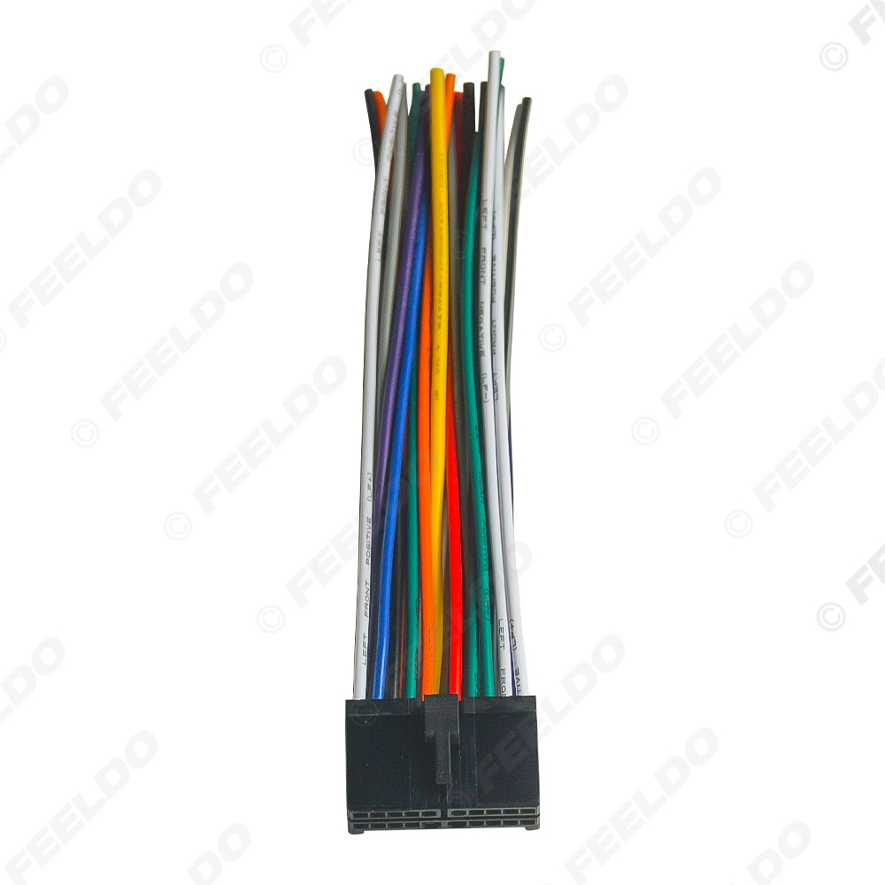 Picture of 20Pin Universal Aftermarket Car Head Unit DVD Stereo Radio Wiring Harness Cable Plug