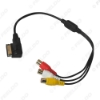Picture of Car Media Music 3-RCA Female To MDI/AMI Interface AUX Cable For Audi Volkswagen Skoda Wire Aux Adapter 