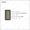Picture of 12V/24V 20A Universal 5Pins Car Power Window Switch with Green Illumination Indicator Wiring Cable 