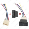 Picture of 12V/24V 20A Universal 5Pins Car Power Window Switch with Green Illumination Indicator Wiring Cable 