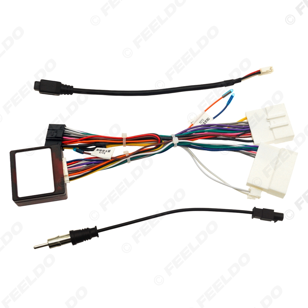 Picture of Car Audio 16PIN DVD Player Power Calbe Adapter With Canbus Box For Renault Clio-4/Captur 16-17 Stereo Plug Wiring Harness