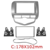 Picture of Car Audio Radio Fascia Frame For Honda Fit Jazz/City 2002-2008 (Auto AC,LHD) Stereo DVD 2Din Dash Face Frame Installation Mount Kit