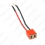 Picture of Orange Auto Car H7 Female Ceramic Headlight Connector Pigtail Plug Adapter Socket Wire