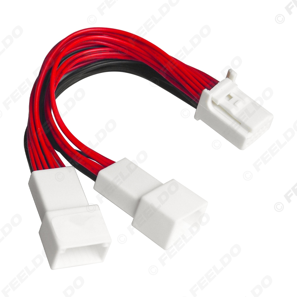Picture of Car Audio Radio Harness Cable Splitter 1 to 2 Cable for Toyota Lexus Aux In Interface Adapter