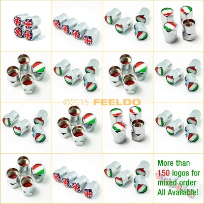 Picture of 160+ Logo 4pcs/Set  Mini Style Car Tire Valve Caps For Mixed Order - copy
