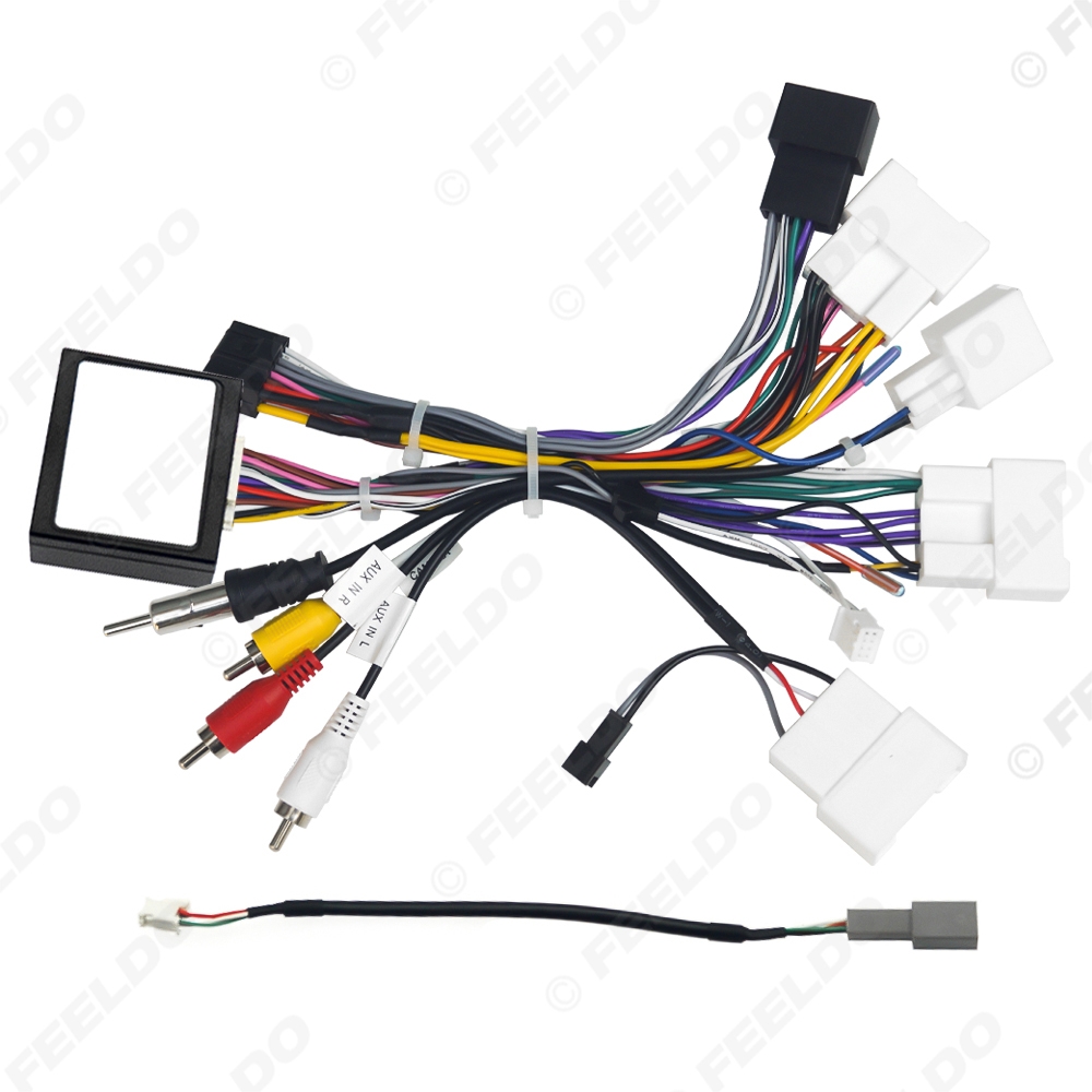 Picture of Car 16pin Power Cord Wiring Harness Adapter With Canbus For Prado/Highlander/Harrier/Corolla Cross/Frontlander Installation Head Unit