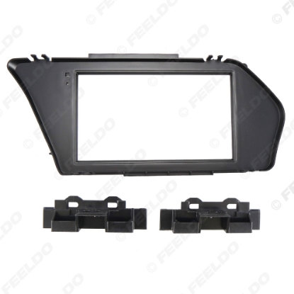 Picture of Car 7 Inch Stereo Radio Frame Fascia for Mercedes-Benz GLK 2008-2012 (LHD) 2Din DVD Dash Panel Bezel Trim Face Plate Kit