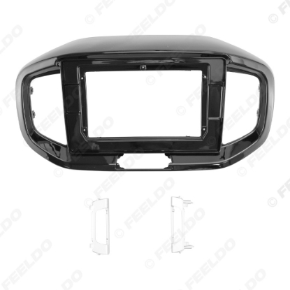 Picture of Car Audio 10" Big Screen Head Unit Dash Fascia Panel Frame Kit Adapter For KIA Stonic 2018 Radio Dash Frame
