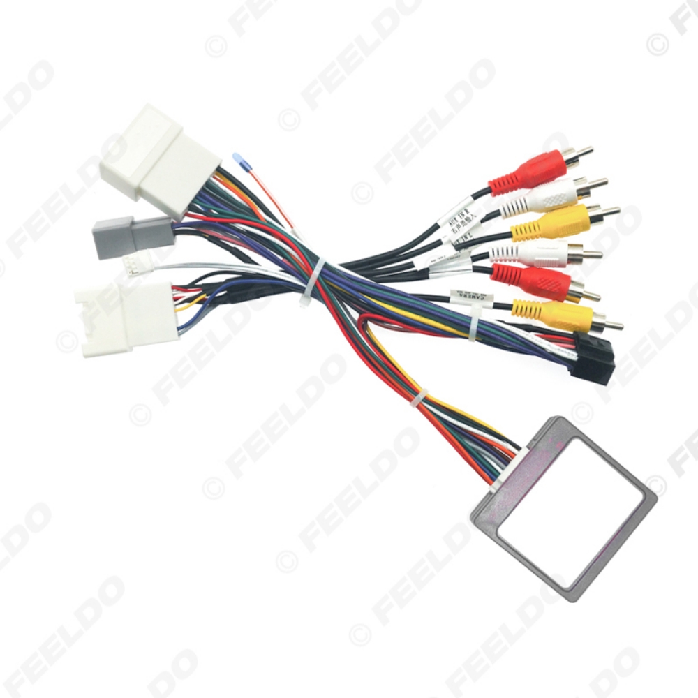 Picture of Car 16pin Audio Wiring Harness With Canbus Box For Mitsubishi Pajero Aftermarket Stereo Installation Wire Adapter