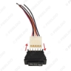 Picture of Auto 12V/24V 20A Universal 5pins Car Power Window Switch Button Wiring Adapter With Red Illumination Indicator Wire Cable