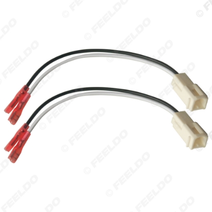 Picture of 2pcs Car 2Pin Stereo Speaker Wire Harness Adaptors For Ford Auto Speaker Replacement Connection Wiring Plug Cables