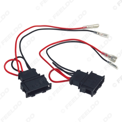 Picture of 2pcs Car 4-Pin Stereo Speaker Wire Harness Adaptors For Volkswagen Passat/POLO/Golf Auto Speaker Replacement Connection Wiring Plug Cables