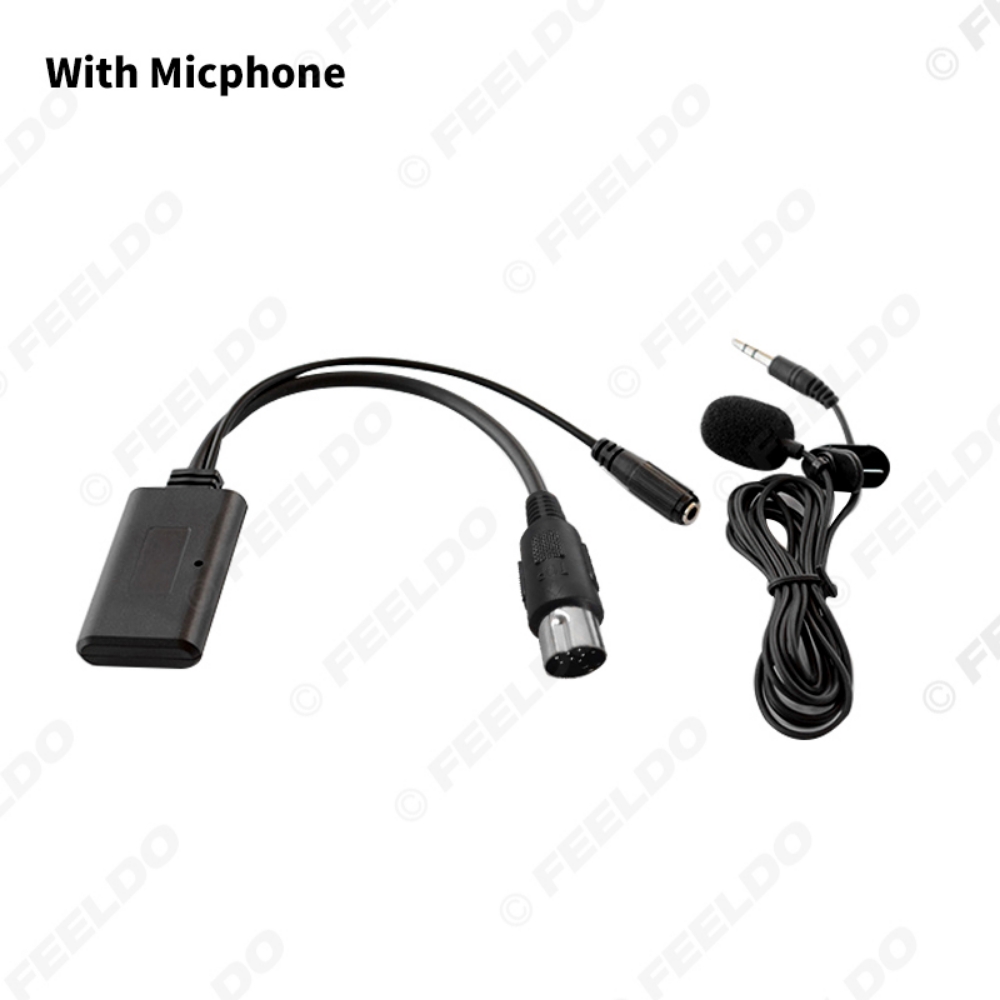 Picture of Car Aux-in Wireless Bluetooth Adapter Module Audio Receiver Aux Cable for Kenwood 13Pin CD/DVD Host AUX Cable