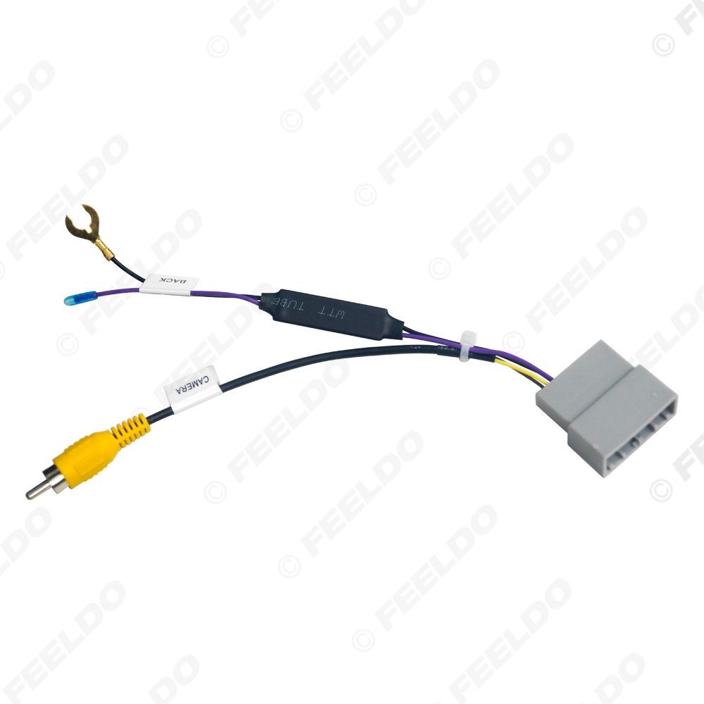 Picture of Car Audio Radio Parking Rear Camera Video Plug Converter Cable With Canbus For Honda CRV/Fit Parking Reverse Wire Adapter 