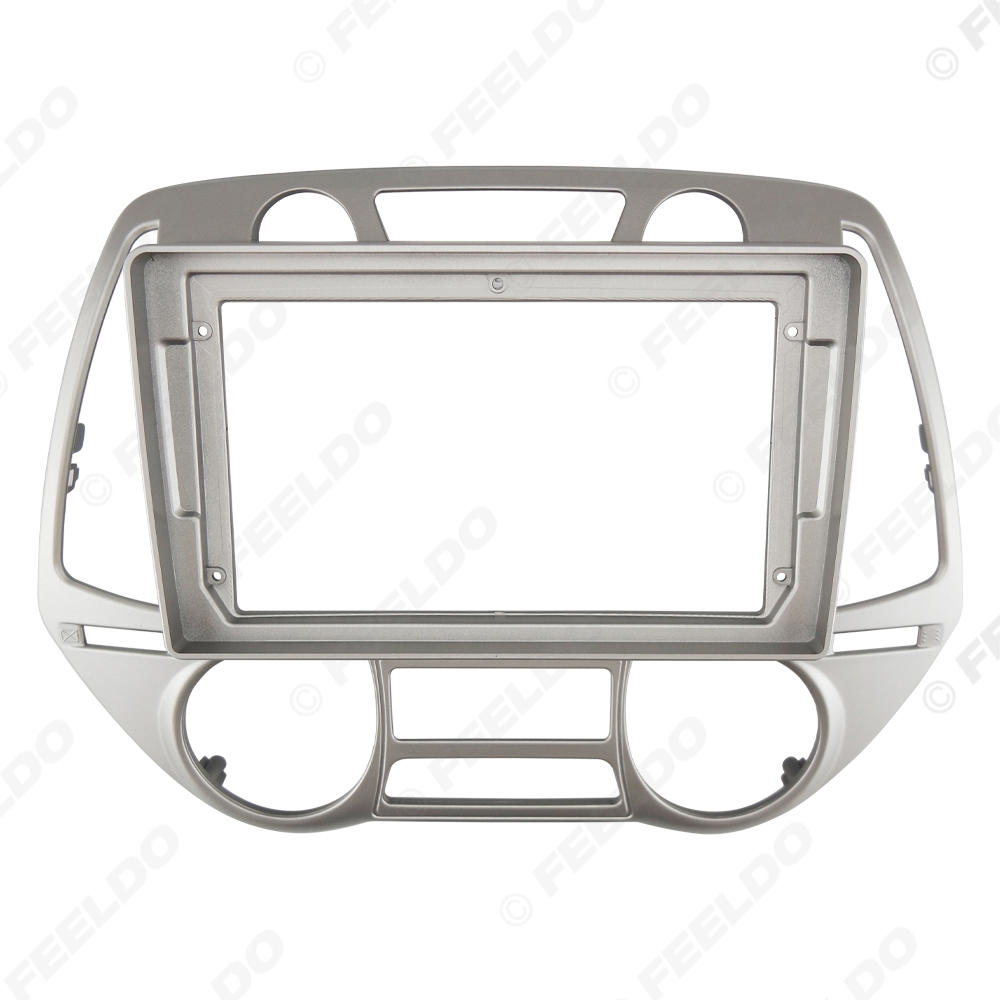 Picture of Car Audio 9" Big Screen Head Unit Dash Fascia Panel Frame Kit Adapter For Hyundai I20 (08-12) Radio Dash Frame