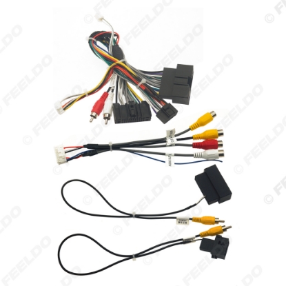 Picture of Car 16pin Power Cord Wiring Harness Adapter With Canbus Box For Ford Mustang 2015-2020 Installation Head Unit