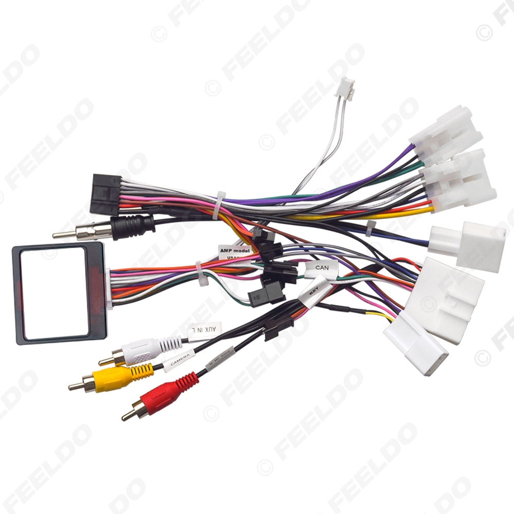 Picture of Car 16pin Audio Wiring Harness With Canbus Box For Subaru Forester 14-18 Aftermarket Stereo Installation Wire Adapter