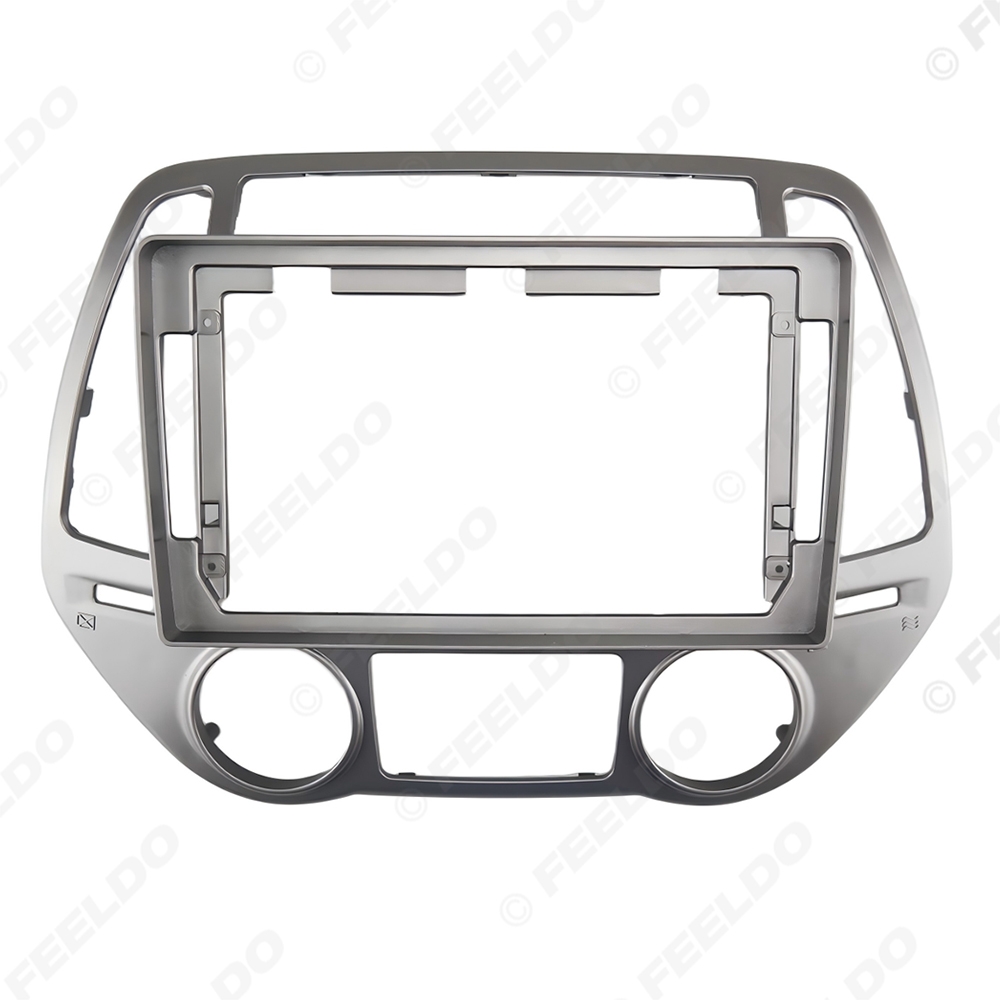 Picture of Car Audio 9" Big Screen Head Unit Dash Fascia Panel Frame Kit Adapter For Hyundai I-20 (12-14) Radio Dash Frame