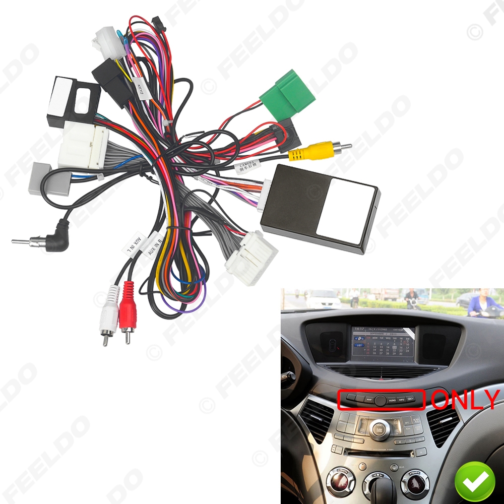 Picture of Car 16pin Power Cord Wiring Harness Adapter Canbus Box For Subaru Tribeca (07-11) With OEM Navigator Installation Head Unit