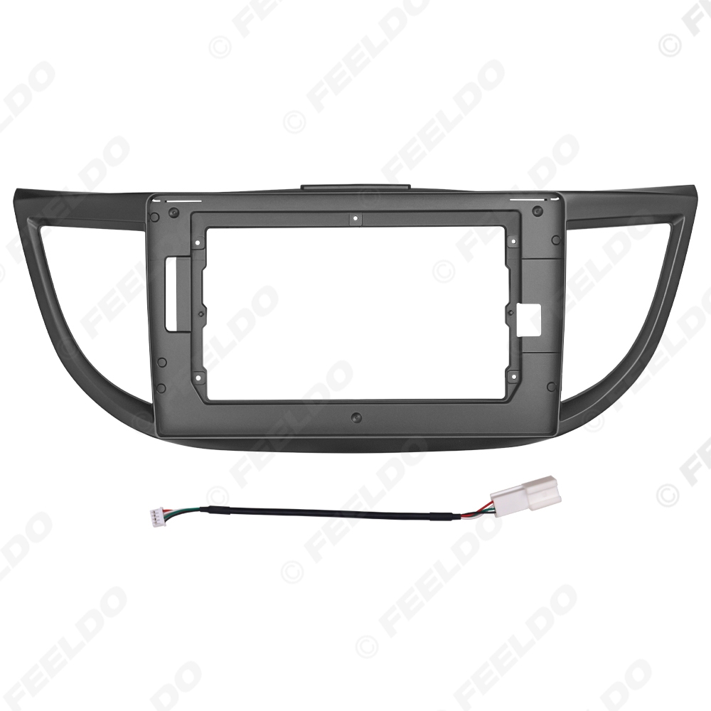 Picture of Car Audio 10.1" Big Screen Fascia Frame Adapter With Lamp Panel For Honda CRV 2Din Dash Fitting Panel Frame Kit