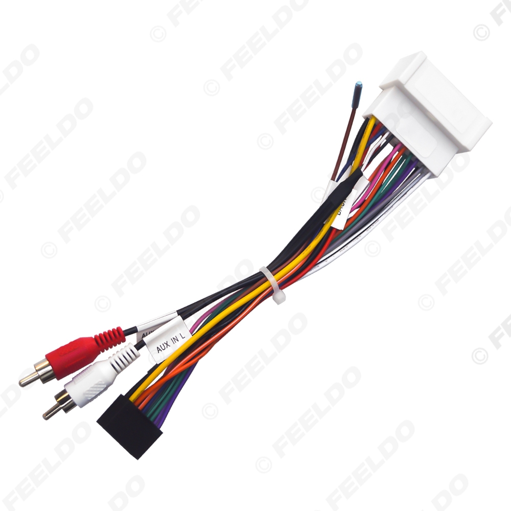 Picture of Car Audio Wiring Harness For Hyundai Elantra Santafe 04-07 Aftermarket 16pin CD/DVD Stereo Installation Wire Adapter