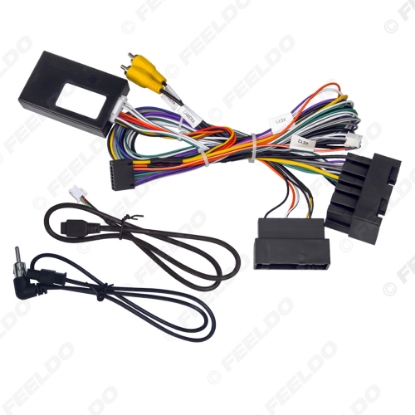 Picture of Car 16pin Power Cord Wiring Harness Adapter With Canbus Box For Ford Fiesta/Focus/KA/Edge/Transit Installation Head Unit