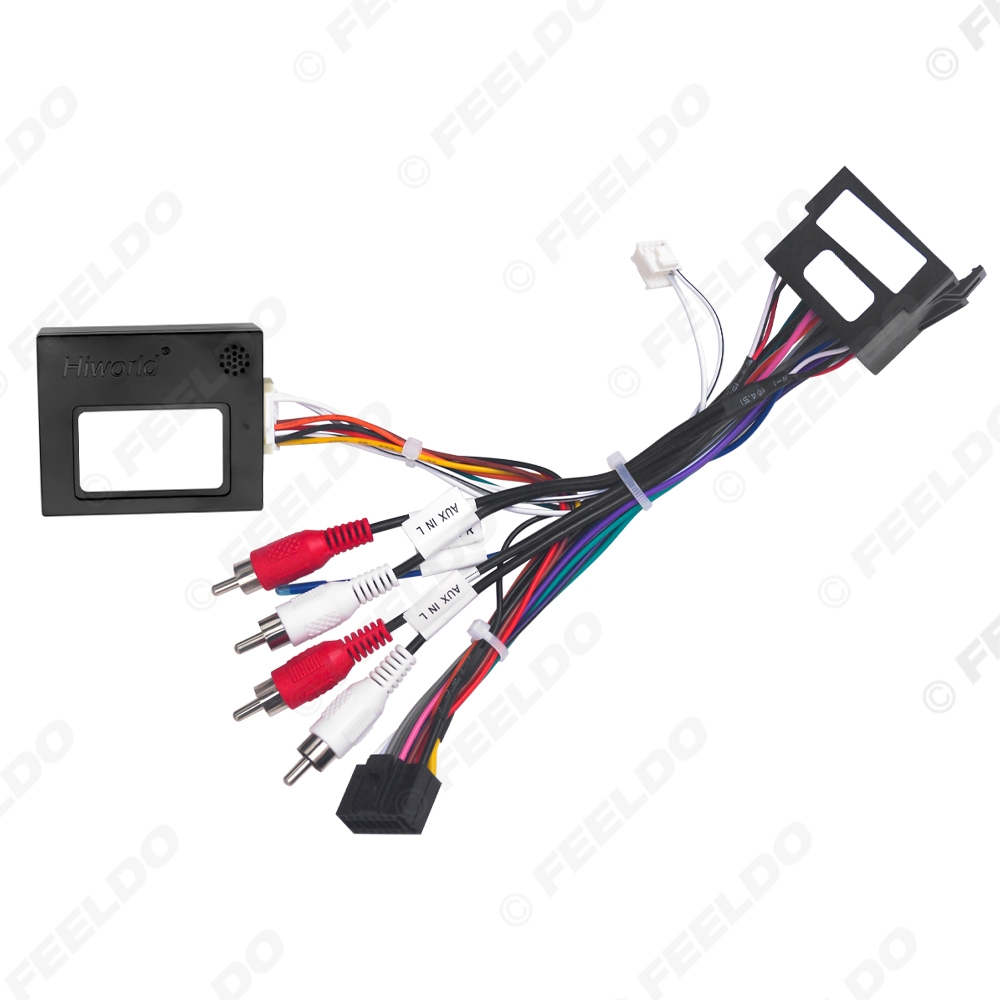 Picture of Car Audio 16PIN DVD Player Power Calbe Adapter With Canbus Box For Fiat Doblo 500L 08-11 Bravo Doblo 07-12 Stereo Plug Wiring Harness