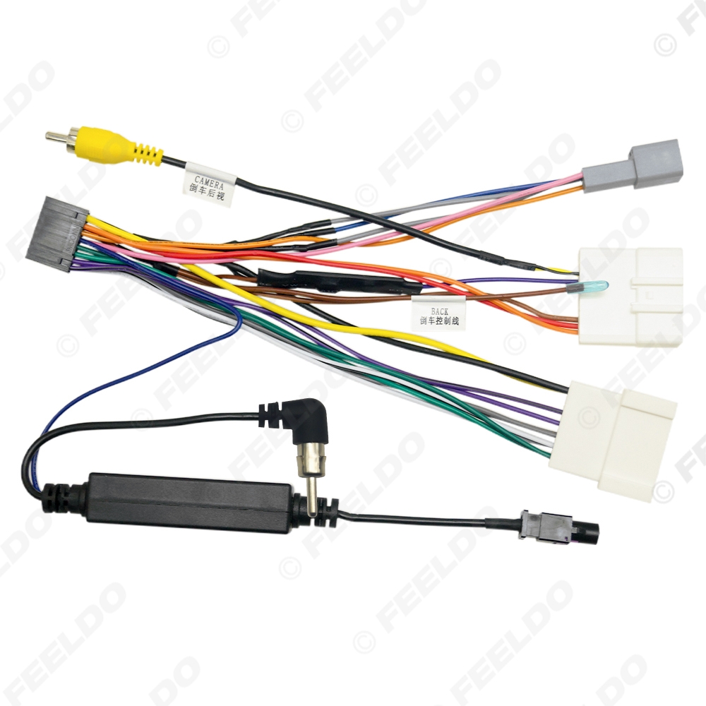 Picture of Car 16pin Audio Wiring Harness With Amplifier Antenna For LADA XRAY Aftermarket Stereo Installation Wire Adapter