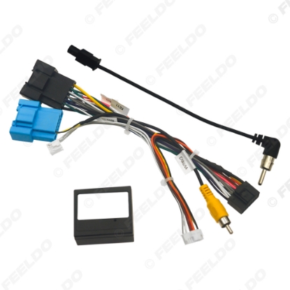 Picture of Car 16pin Power Cord Wiring Harness Adapter With Canbus Box For Citroen C4 2022 Fiat Doblo 2024 Installation Head Unit