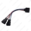 Picture of Auto Headlight Lamp Wiring Socket Adapter H13 To 9005/9006 Double Connector Plug Car Light Wire Cable 