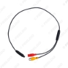 Picture of Car Backup Reverse Camera 4-Pin Male To CVBS RCA Female Connector Signal Power Adapter Wire Harness