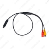Picture of Car Backup Reverse Camera 4-Pin Male To CVBS RCA Female Connector Signal Power Adapter Wire Harness