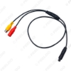Picture of Car Backup Reverse Camera 4-Pin Male To CVBS RCA Female Connector Signal Power Adapter Wire Harness