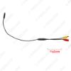 Picture of Car Backup Reverse Camera 4-Pin Male To CVBS RCA Female Connector Signal Power Adapter Wire Harness