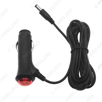 Picture of DC 12V/24V 5.5/2.1 Connector Adapter To Car Cigarette Lighter Socket Plug With ON/OFF Push Switch And Wire Cable