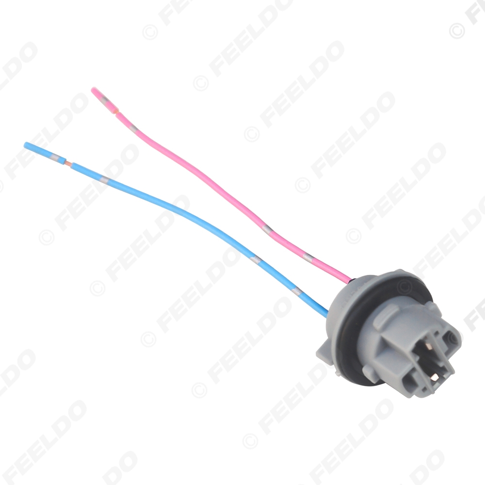 Picture of Car 7440/W3X16D/W21W/T20 LED Bulbs Signal Lights Socket Harness Plugs Connector