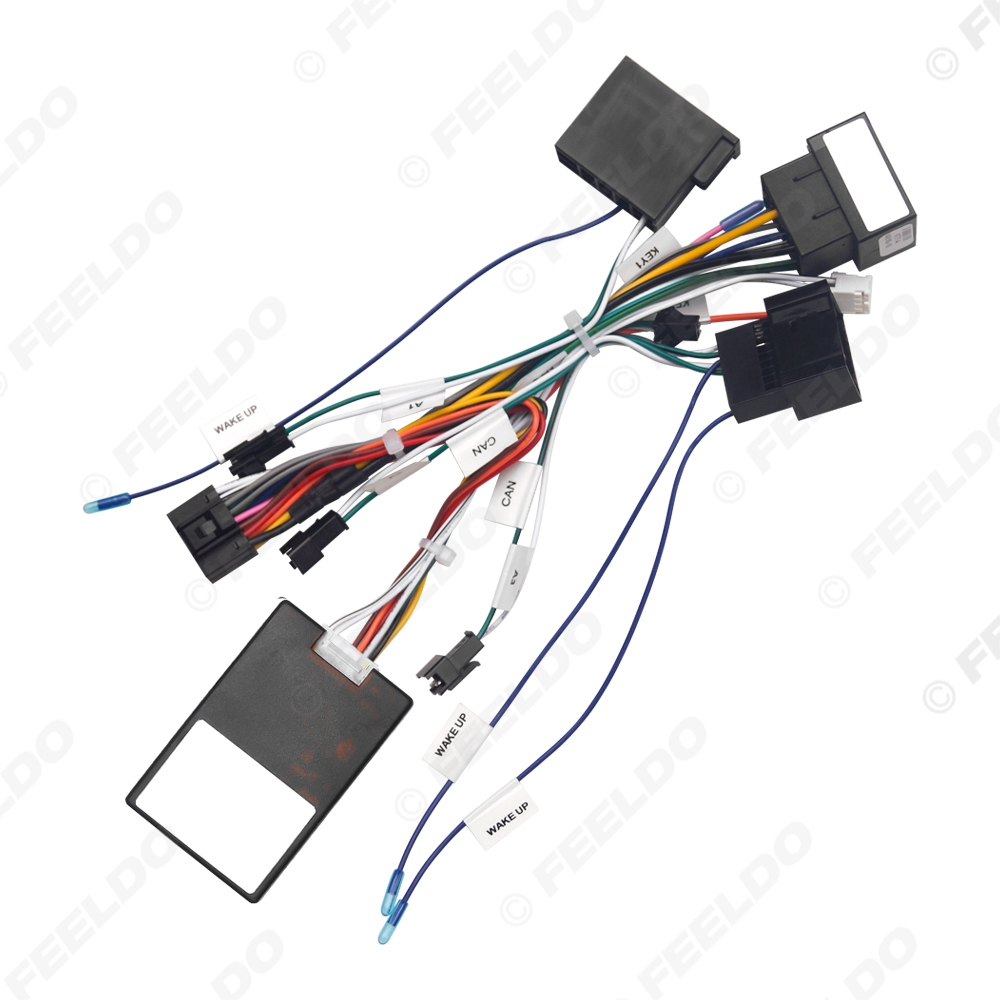 Picture of Car 16pin Audio Wiring Harness Adapter With Canbus Box For Mercedes-Benz W209(02-06)/W203(01-04) Stereo Installation