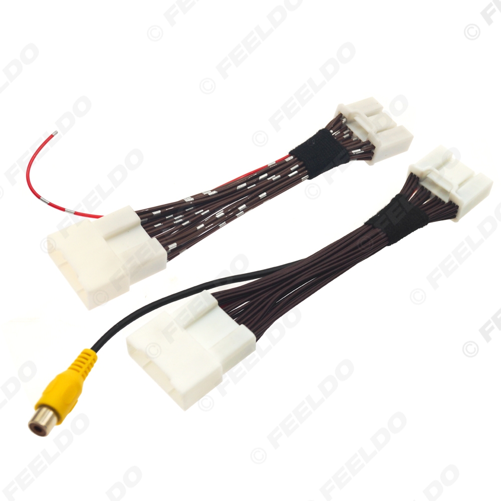 Picture of Car Reverse Camera Refit Adapter Cable For Toyota RAV4/Camry/Highlander/Corolla/Prado/Avalon/C-HR OEM Radio With 28/30pin plug