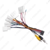 Picture of Car Radio 16PIN Adaptor Wiring Harness With Back Camera Wire For Toyota Audio Power Cable Head Unit Harness