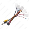 Picture of Car Radio 16PIN Adaptor Wiring Harness With Back Camera Wire For Toyota Audio Power Cable Head Unit Harness