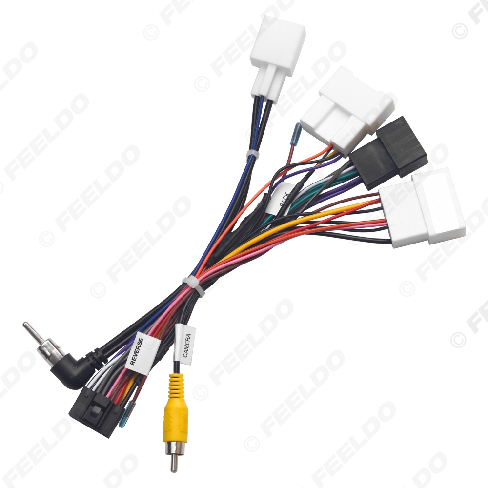 Picture of Car 16pin Power Cord Wiring Harness Adapter For Toyota Camry 2018 OEM Radio Wire Installation Head Unit