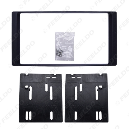 Picture of Car Double Din Radio Fascia DVD Decorative Frame for Subaru Forester Impreza 2008+2DIN Dash Mount Panel Frame Trim Kit