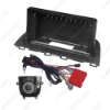 Picture of Car 9" Big Screen Head Unit Fascia Panel Frame With Console Multimedia Controller Knob CANbus Adapter For Mazda3/Axela 14-19