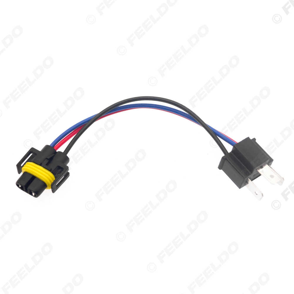 Picture of Car Headlight Lamp Wiring Socket Adapter H11 To H4 Connector Plug Auto Light Wire Cable