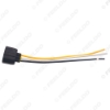 Picture of Car 3Pin Headlight Lamp Wiring Socket Adapter For Car/Auot Connector Plug Turn Light Wire Cable