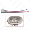 Picture of Car Headlight Lamp Wiring Socket Adapter 3-Pin Auto Small Light Connector Plug Auto Light Wire Cable